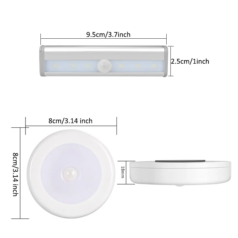 

Motion Sensor LED Night Light Bedroom Wall Lamp Stairs Energysaving Intelligent Body Induction Night Light