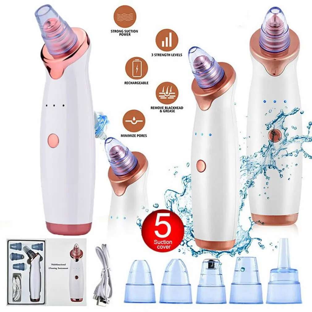 New Summer 2020 Electric Vacuum Pore Cleaner Blackhead Remover Acne Pores Remove Exfoliating Cleansing Facial Beauty Instrument |