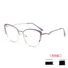 Полуоправа для очков mimiyou из сплава, женские оптические очки с защитой от сисветильник, мужская оправа для очков, прозрачные компьютерные очки UV400