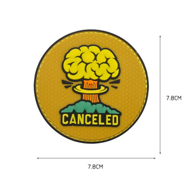 

New product to cancel nuclear radiation, rubber PVC Velcro armband, CS game tactical insignia