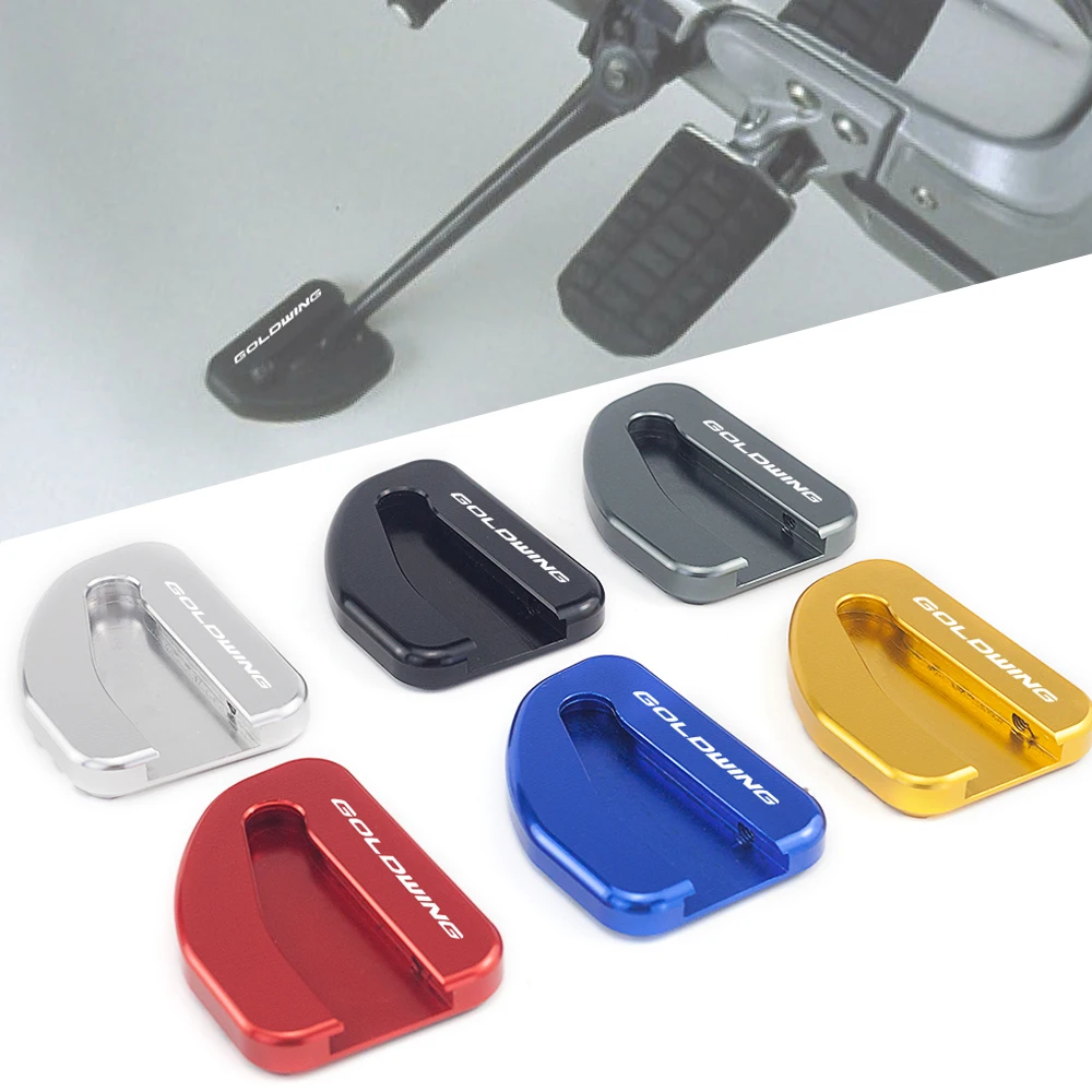 

New Motorcycle CNC Foot Support extension plate side stand enlarger For Honda Goldwing GL 1800 GL1800 Gold wing 2002-2017 2016