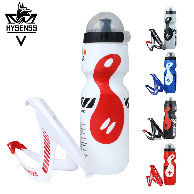 

HYSENSS 750ml Mountain Bike Bicycle Cycling Water Drink Bottle and Holder Cage Rack MTB Mountain Bike Bicycle Kettle Set Riding