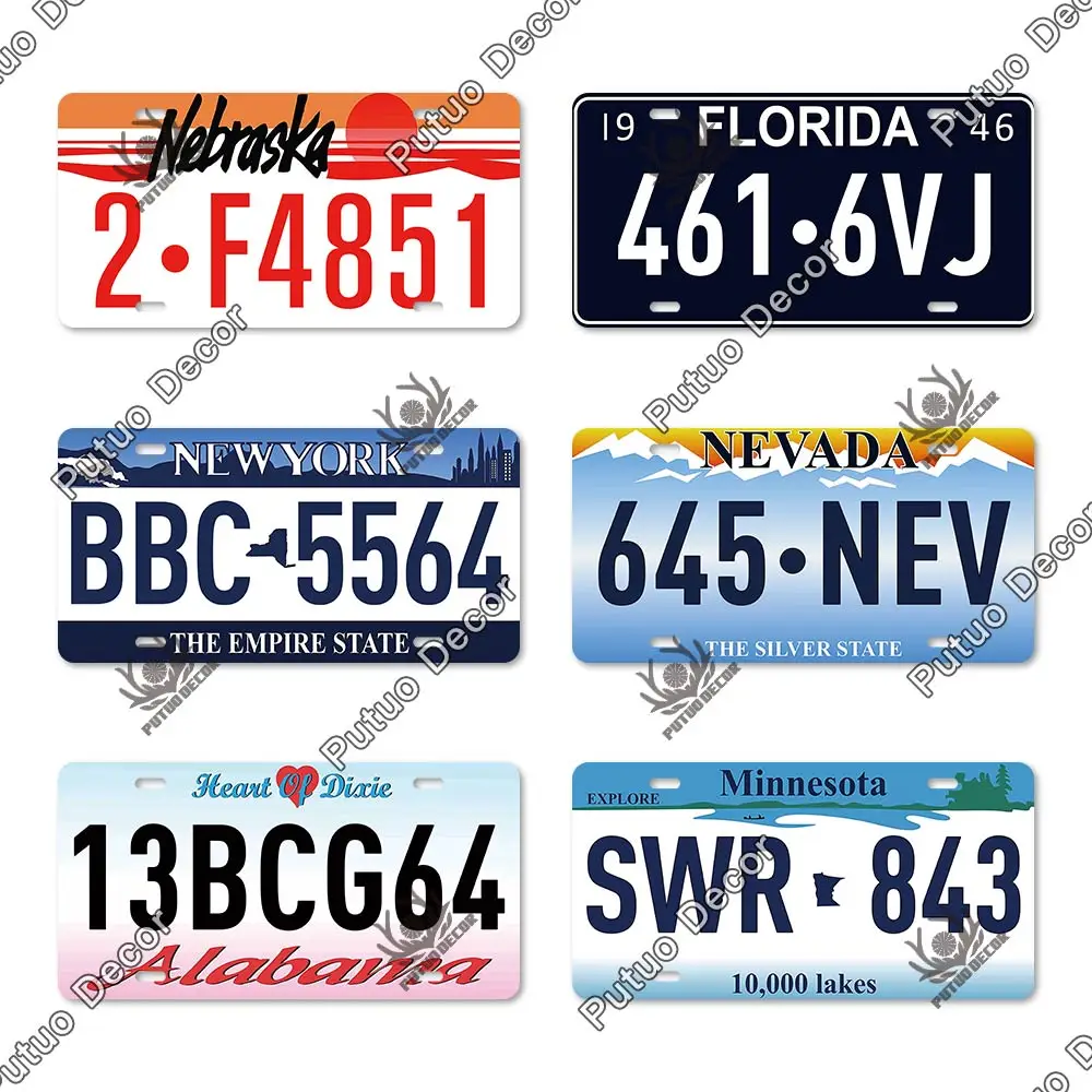 Металлическая табличка Putuo Decor винтажная Жестяная Табличка для автомобилей