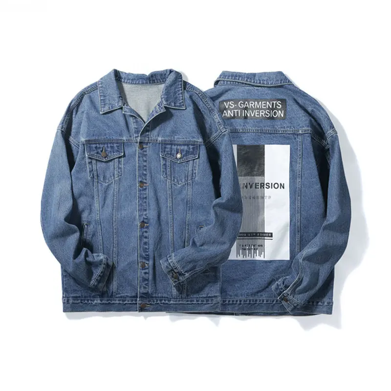 VIISHOW уличная одежда джинсовые мужские куртки Брендовые с принтом Chaqueta Hombre 2018 и