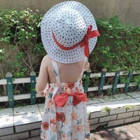 girls dresses childrens clothing girls flower bows open back dresses childrens summer fashion clothing including hat