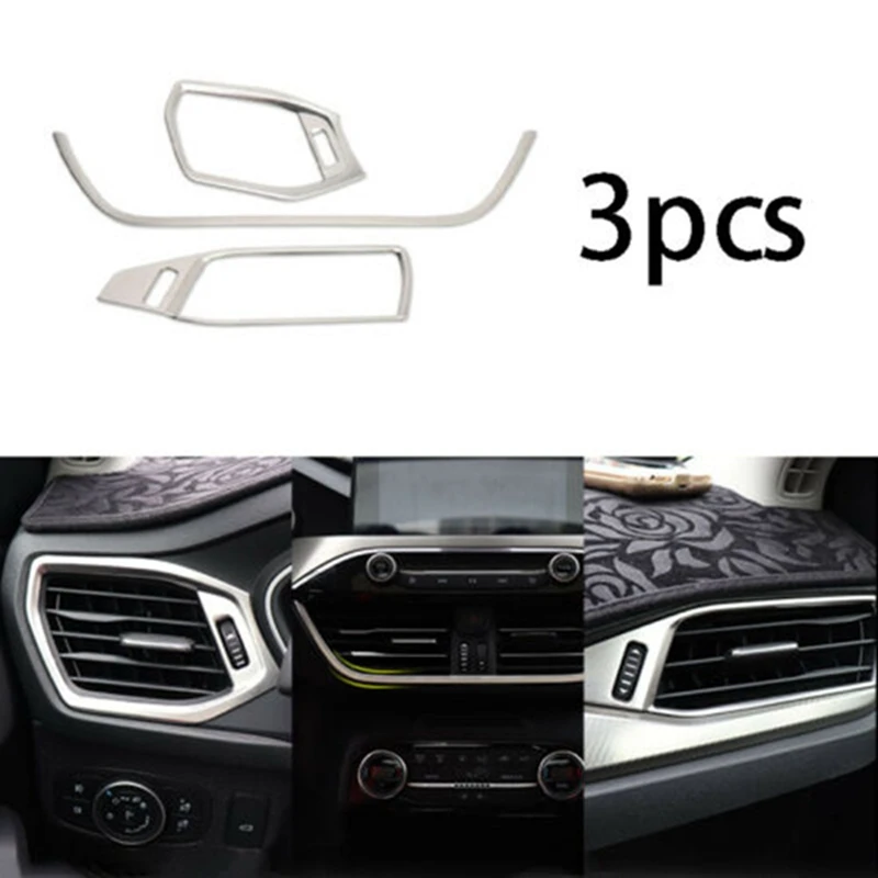 

Серебристая отделка вентиляционного отверстия приборной панели для Ford Focus STRS 2019-2020