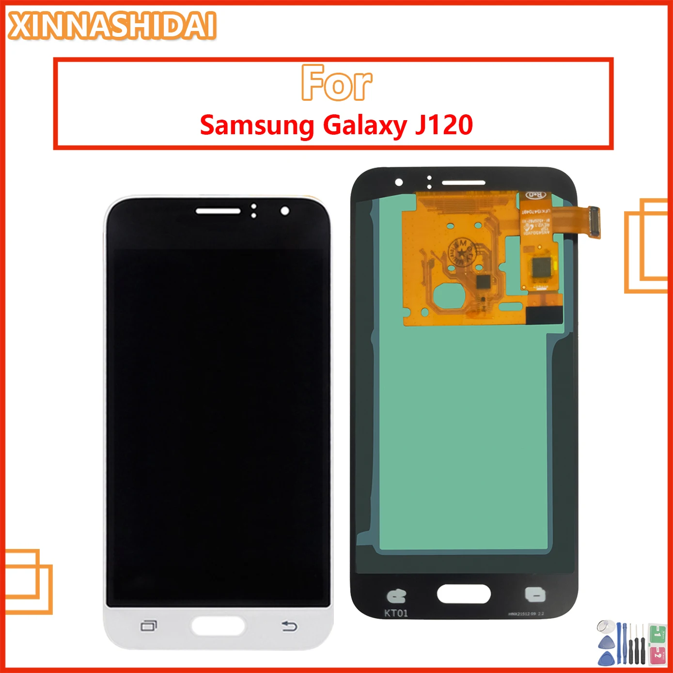 ЖК-дисплей для Samsung Galaxy J1 2016 J120 J120F J120H J120M с сенсорным экраном и дигитайзером в