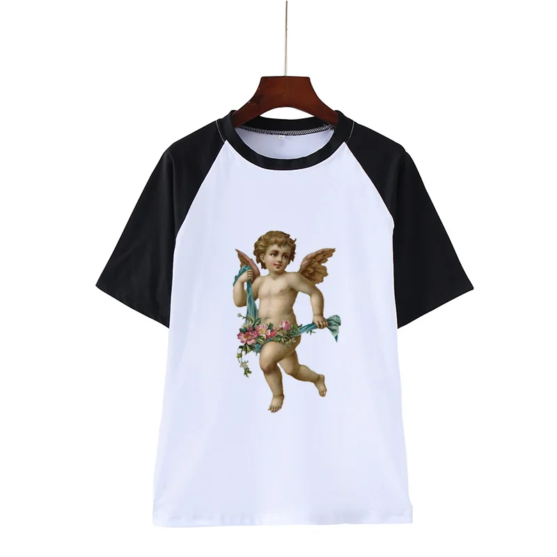 

Angel angel cross-border hot 2021 baby Cupid fashion personality joker in Europe and America in a T-shirt