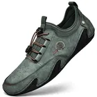 Мужские кожаные лоферы, коричневые брендовые дизайнерские деловые Мокасины, Повседневная нескользящая обувь для вождения, большие размеры, лето 2021