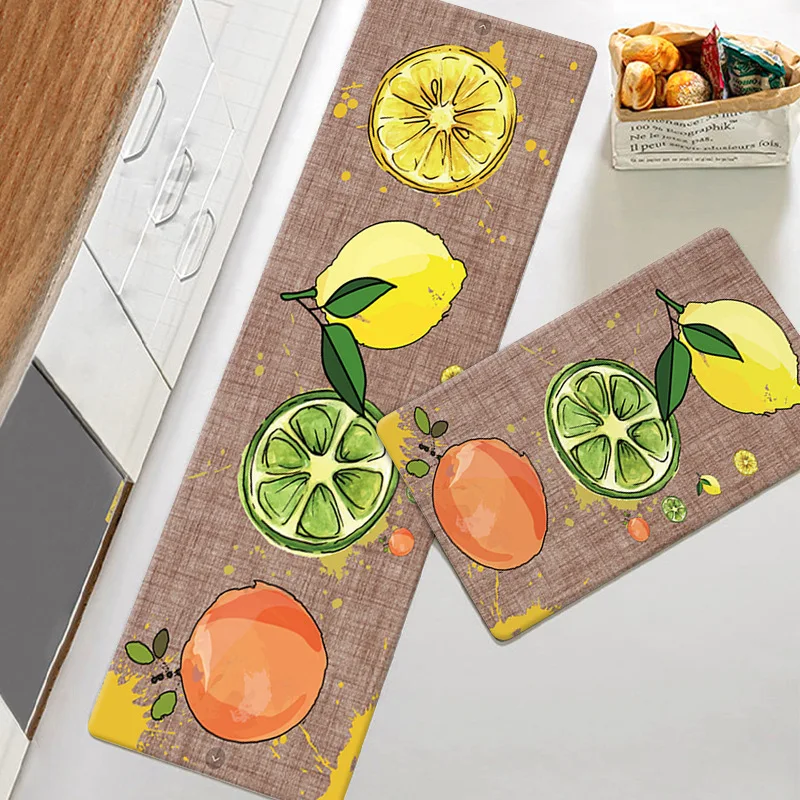 

Modern Style Long Kitchen Rugs Bath Carpet Floor Mat Non-slip Home Entrance Doormat Absorbent For Bedroom Living Room