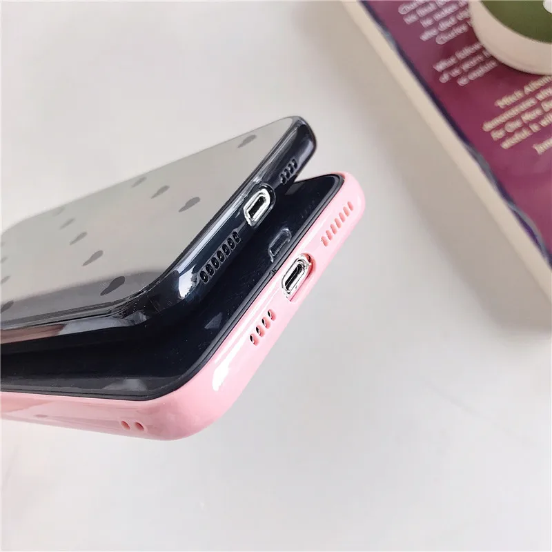 

Luxury Makeup Mirror Small Love Heart Phone Case For iPhone 12 11 Pro Max XS MAX XR X 8 7 Plus 6 6s Plus Case Back Cover Fundas
