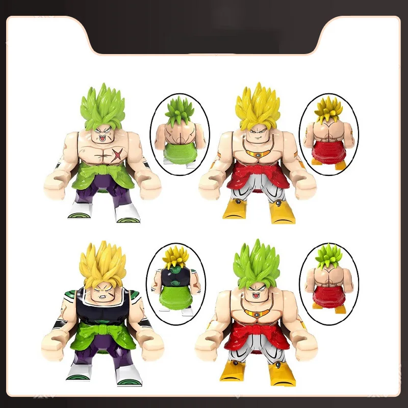 

4 шт./набор, Детский конструктор «Аниме»