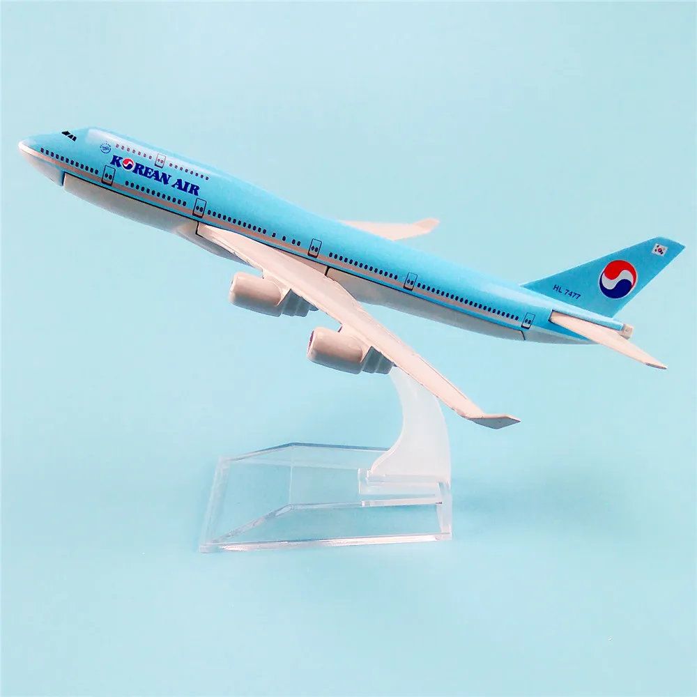 16 см самолет из металлического сплава корейский Air Airlines Boeing 747 B747 400 Airways модель