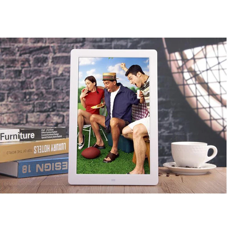 12 дюймов цифровая фоторамка электронная 1280*800 с часами календарь дистанционное