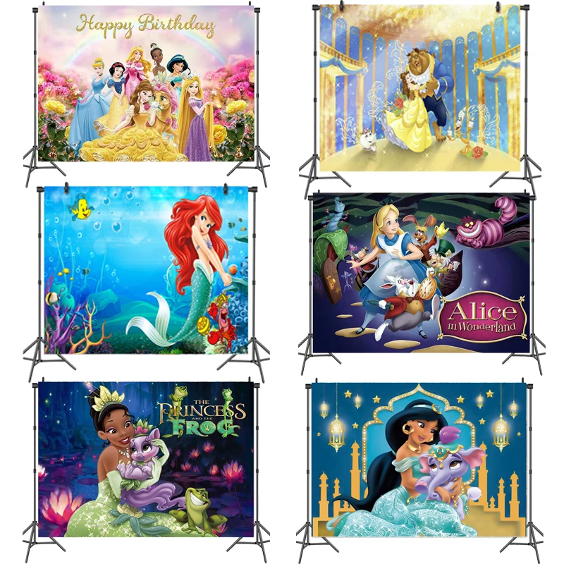 Фон для фотосъемки с изображением принцессы красочный фон девочек детский день