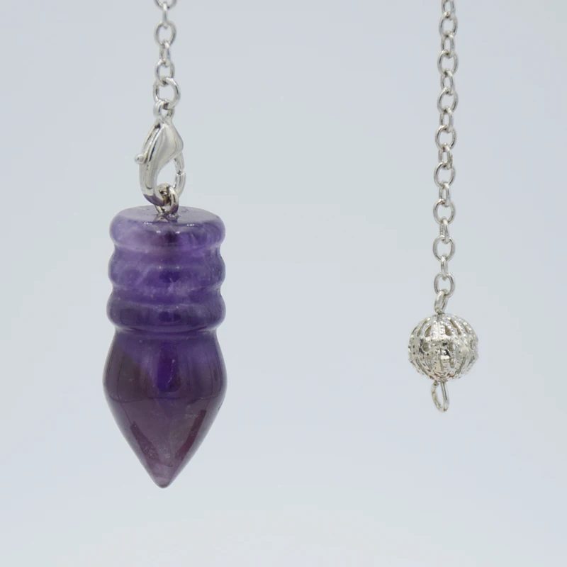 Натуральный камень подвеска Маятник из хрусталя для Wicca Radiesthesia Биолокация шар