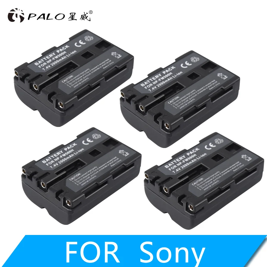4PCS NP-FM500H NPFM500H NP FM500H FM50 Камера Батарея для sony A57 A65 A77 A450 A560 A580 A900 A58 A99 A550 A200 A300 A350 A700 F717 - Цвет: 4PCS