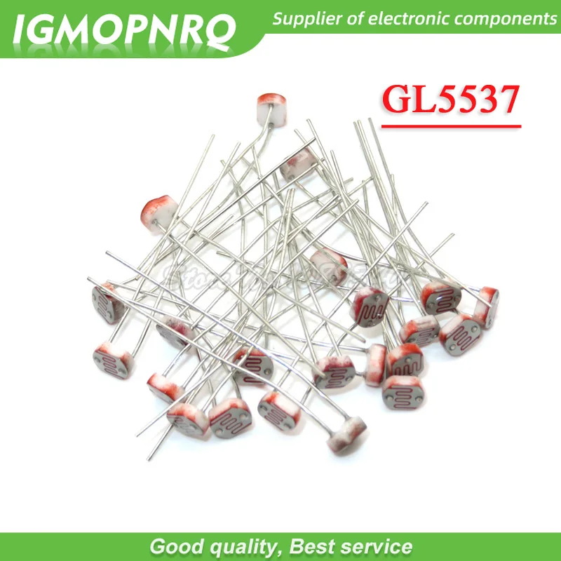 

20pcs 5537 light dependent resistor photoresistor resistor GL5537 5mm photosensitive resistance 35514 IGMOPNRQ