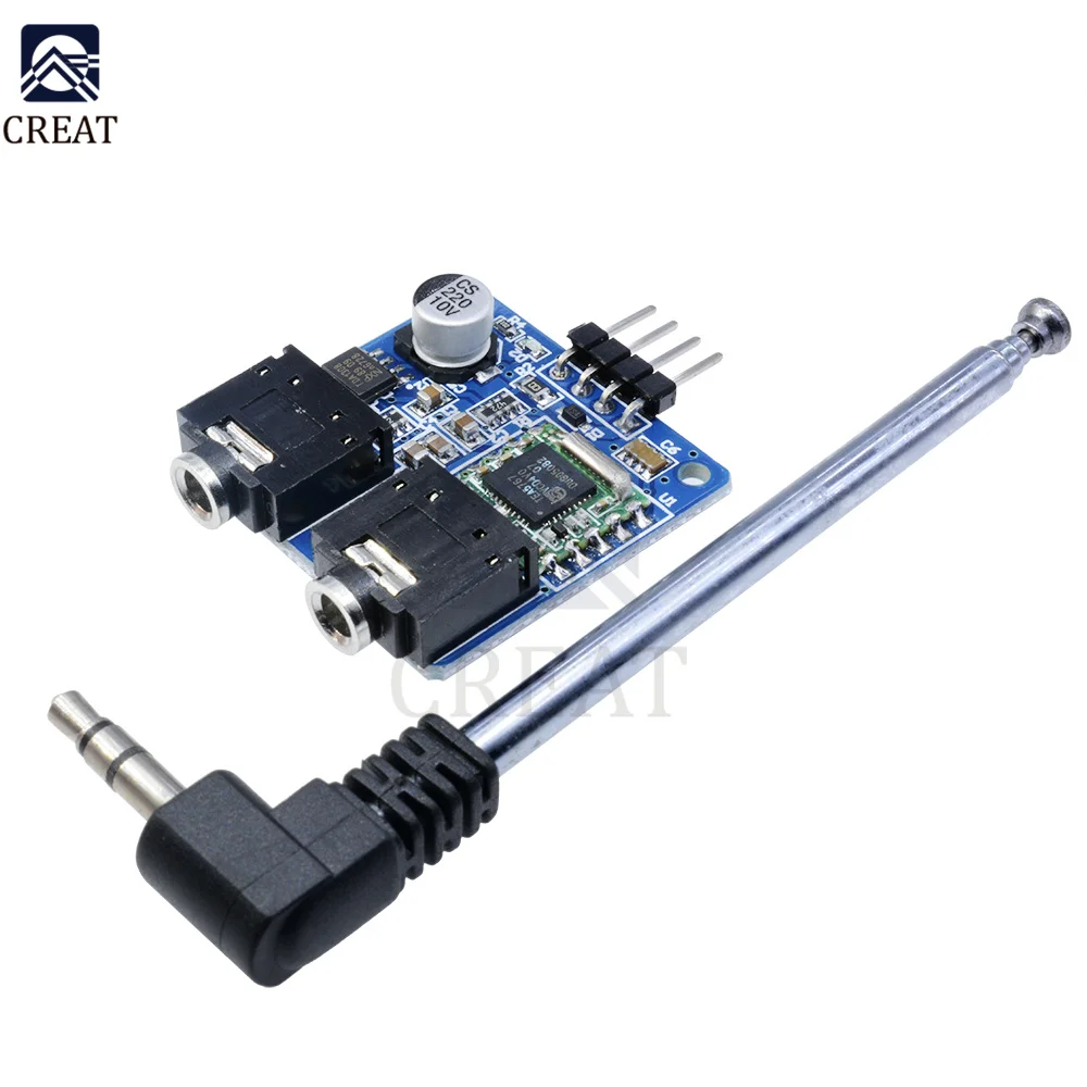Радиомодуль TEA5767 для Arduino 76-108 МГц с антенной | Электронные компоненты и
