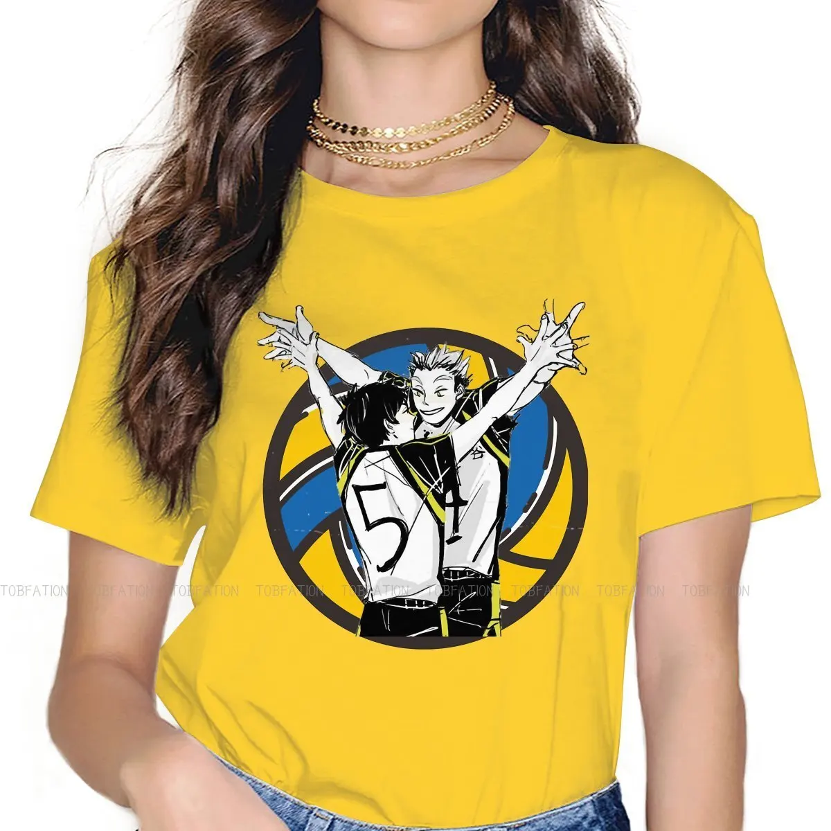 

Футболка Bokuaka Essential 5XL для девушки Bokuto Oya манга анимация красивая удобная графическая футболка Товары в наличии