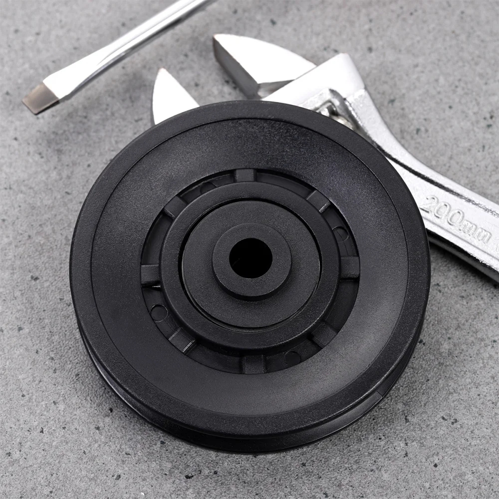 

WINOMO Pulley Wheels Universal Wearproof Abration Bearing Pulley Wheel Guide Wheel Gym Fitness Equipment Part (Black)