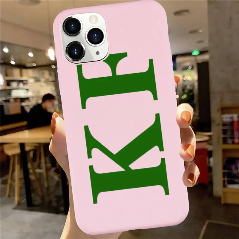 

DIY Custom letters couple friends Phone Case Candy Color for iPhone 6 7 8 11 12 s mini pro X XS XR MAX Plus