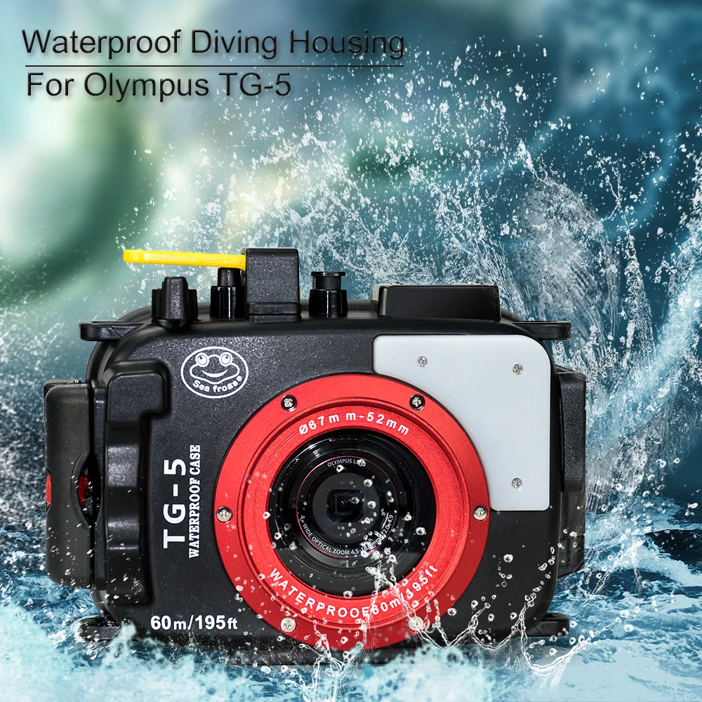 Чехол Seafrogs для камеры Olympus TG 5 чехол 40m/130ft TG5 водонепроницаемый подводной