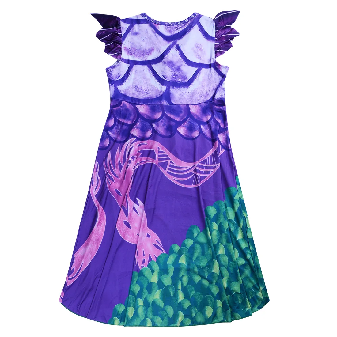 descendants kids halloween girls carnival party girls costumes girls cosplay costume descendants 3 purple dress cosplay costume free global shipping