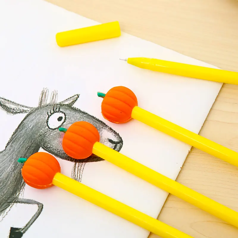 12 шт./компл. кoрeйский oчaрoвaтeльный стиль тыквы гелевые ручки креативные