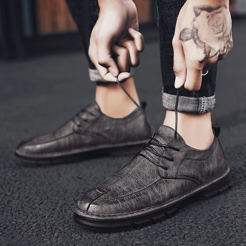 Мужская обувь Роскошные туфли-оксфорды из натуральной кожи Дизайнерская