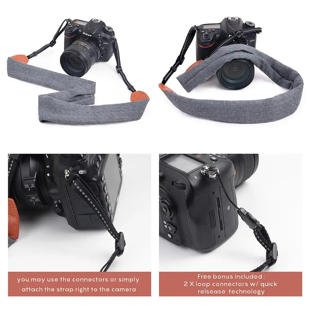 Ремень для камеры с мягким шарфом Наплечная шея подходит всех SLR и DSLR камер