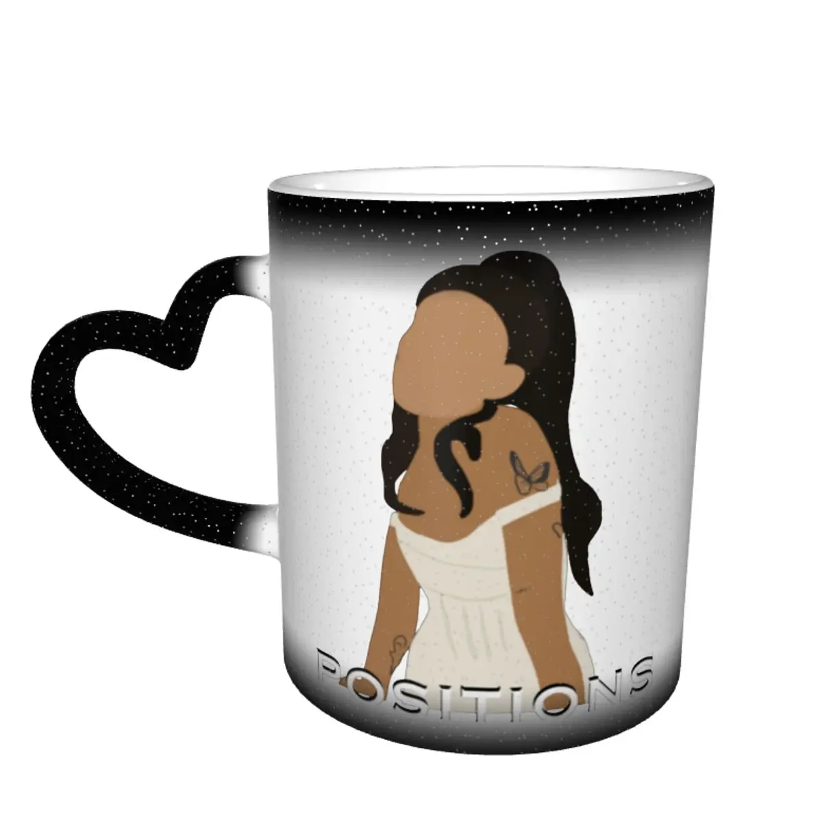 

Кружка Ariana Grande, меняющиеся цвета, оптовая продажа, кружка, кавайная керамика, чашки для кафе