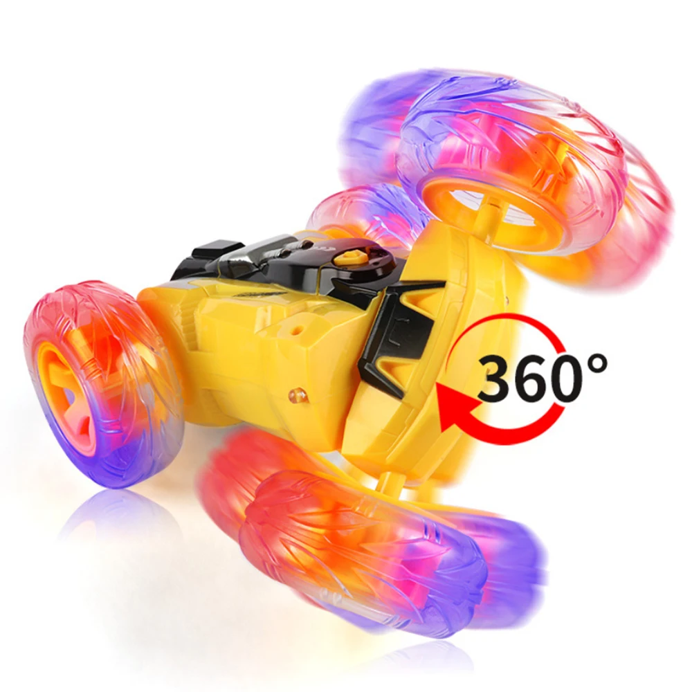 RC автомобиль 2 4G 4CH трюк багги Рок Гусеничный ролл 360 градусов флип дети робот