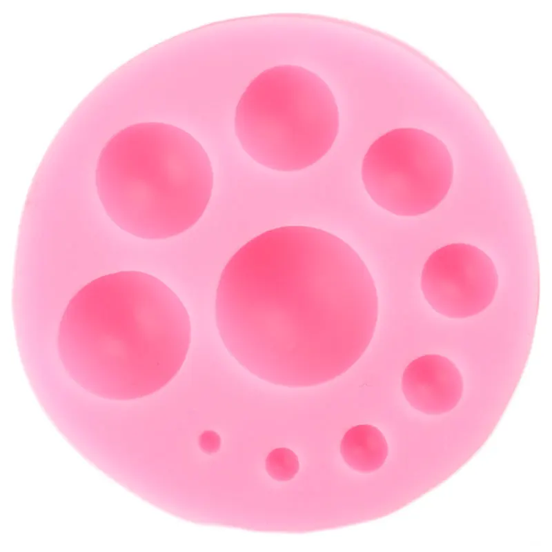 3D ремесло Круг Силиконовые формы для приготовления конфет Fondant (сахарная)