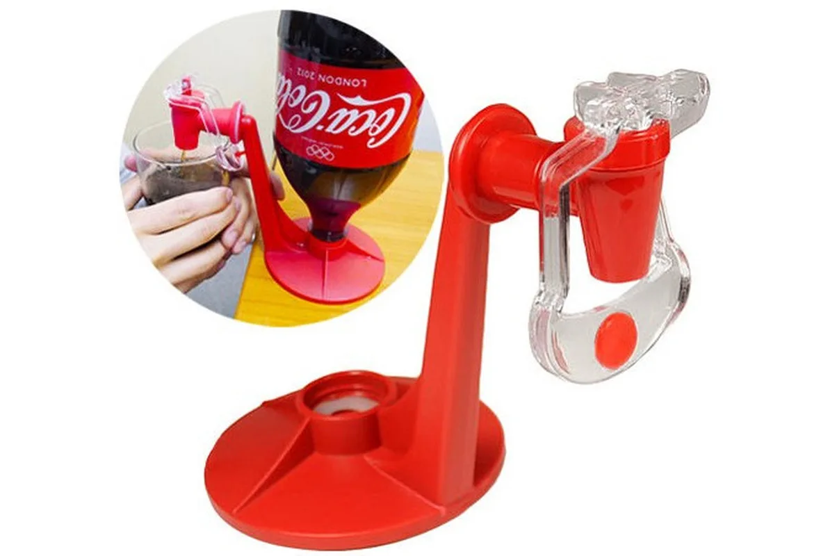 1 шт. Инструменты для кухни и столовой Бутылка для напитков из пластика с краном для налива мини-соды "вертикальный фонтан" Кола.