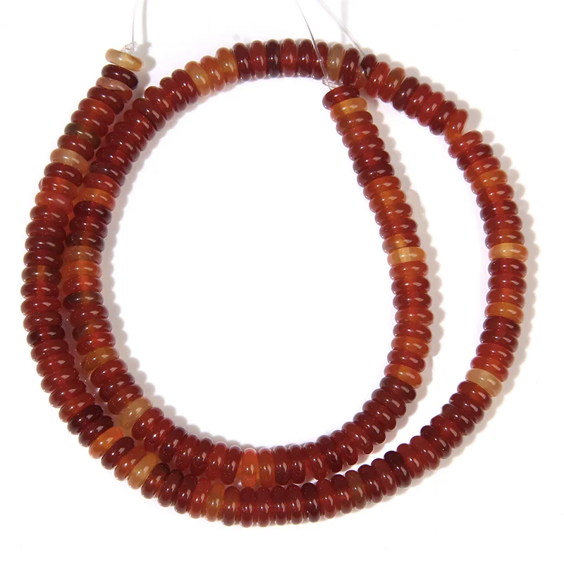 2*6 мм Φ разделительные Бусины круглые плоские диски натуральные ячейки Агаты