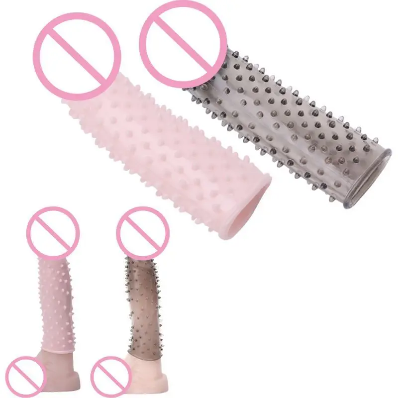 Силиконовый презерватив мужской удлинитель массажер для взрослых секс-игрушки