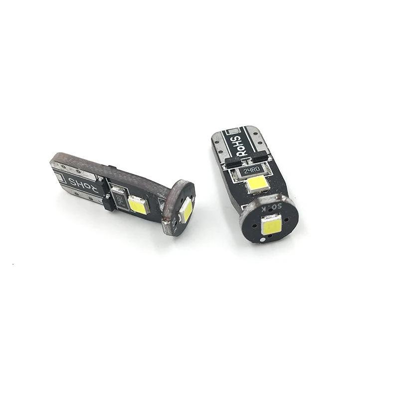 T10 W5W Светодиодный лампочки Canbus без ошибок 3030 SMD 3 SMD 168 194 светодиодный лампы для автомобилей Купол Карта Лампы для чтения просвет багажник лампы 12V 10 шт