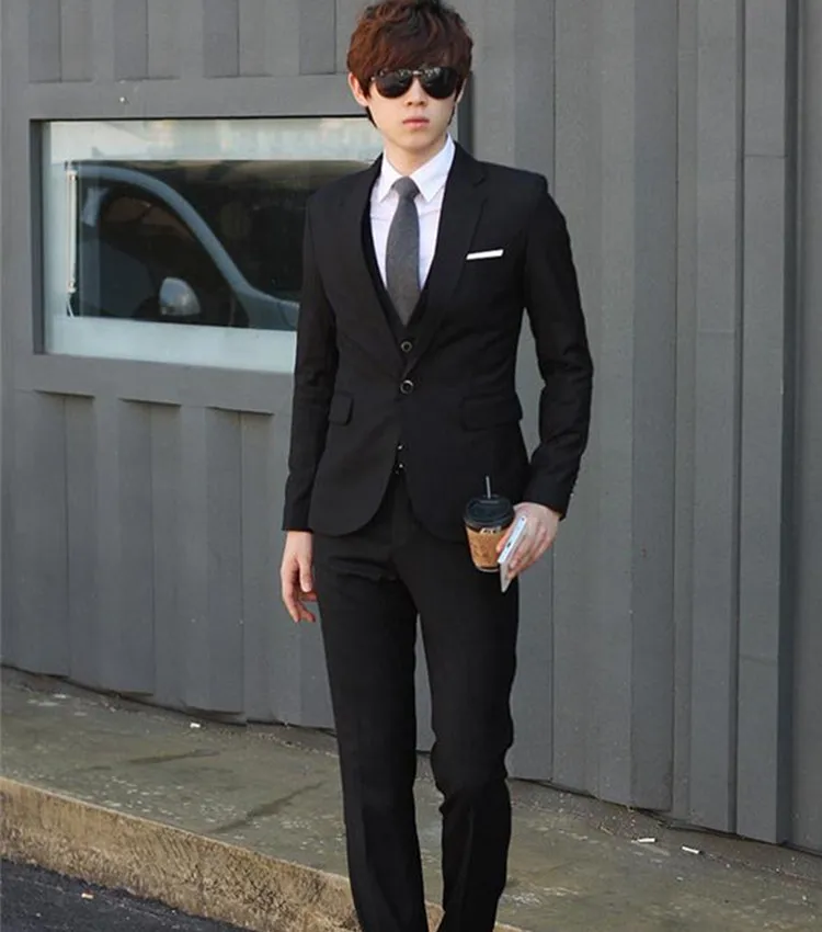 Новый стильный мужской костюм FuyBill из трех предметов весенний профессиональный