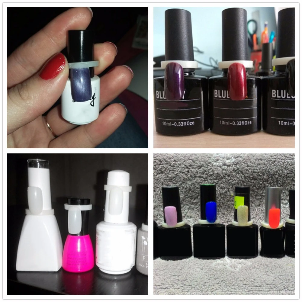 50 шт./компл. лак для ногтей UV Gel Цвет выталкивает Дисплей натуральный кольцо Стиль