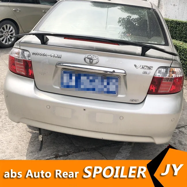 For Toyota Yaris Spoiler 2003-2018 VIOS spoiler TF High Quality ABS Material Car Rear Wing Primer Color | Автомобили и мотоциклы