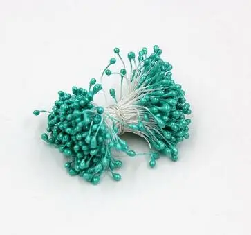 Dark green 100 шт/партия искусственные цветы тычинки с днем рождения украшения детский душ Свадебные украшения Флорес Рождественский Декор - Цвет: Dark green