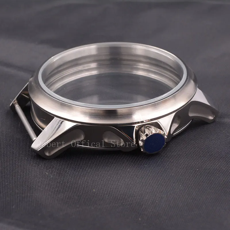 Часы стерильные Чехол 45 мм нержавеющая сталь 316L подходит для ETA 6497 6498 ST36 мужские