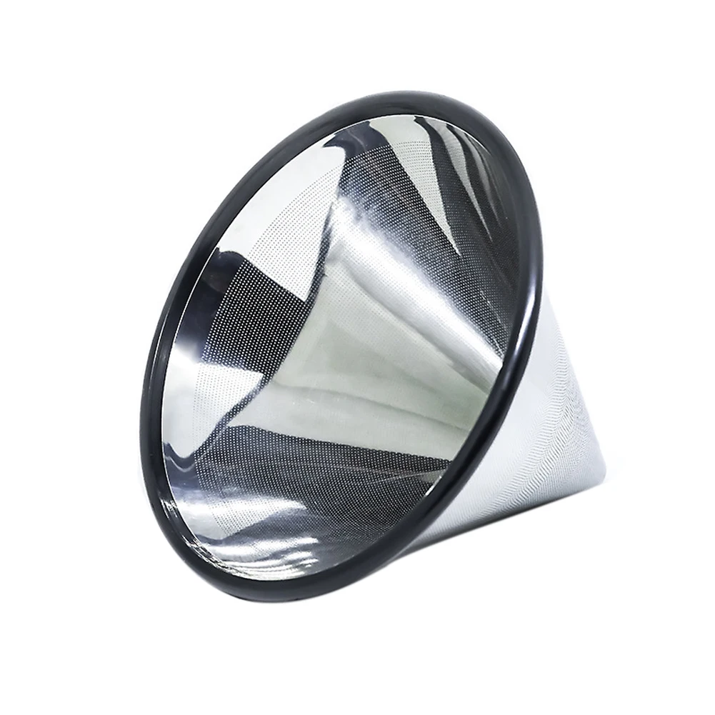 Stainless Steel Coffee Filter Portable Funnel Dripper Reusable Tea Kitchen Durable Cup Pour Over Accessories Mesh Strainer Home |