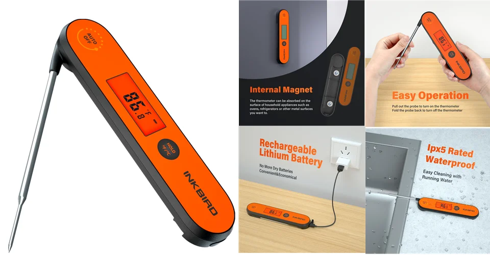 Inkbird IBT 2X 4XS 6XS 3 типа для приготовления пищи Bluetooth беспроводной термометр для барбекю зонды и таймер для духовки гриль для мяса бесплатное приложение управление