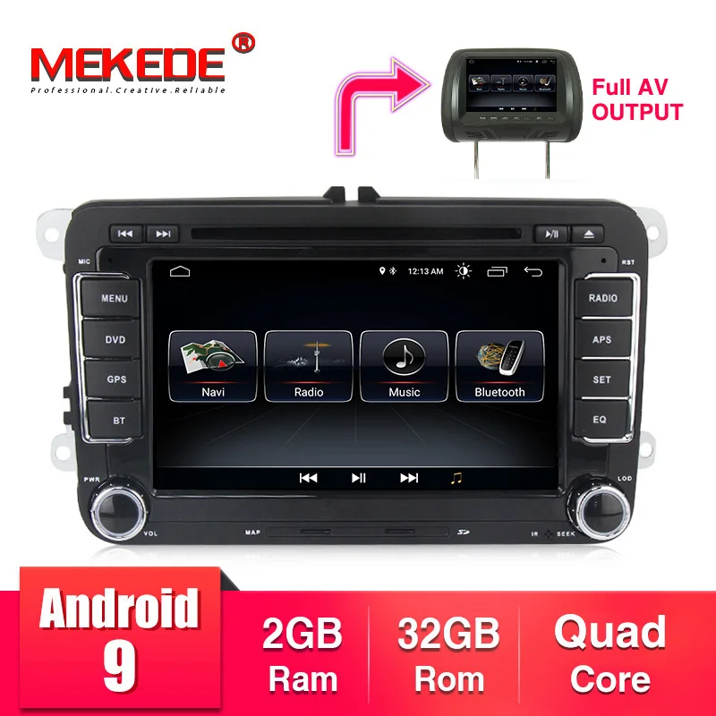 Android 4.4.4 автомобильный DVD GPS навигации 1024*600 4 ядра для Фольксваген Skoda поло Golf 5 6 Passat Jetta tiguan Touran caddy