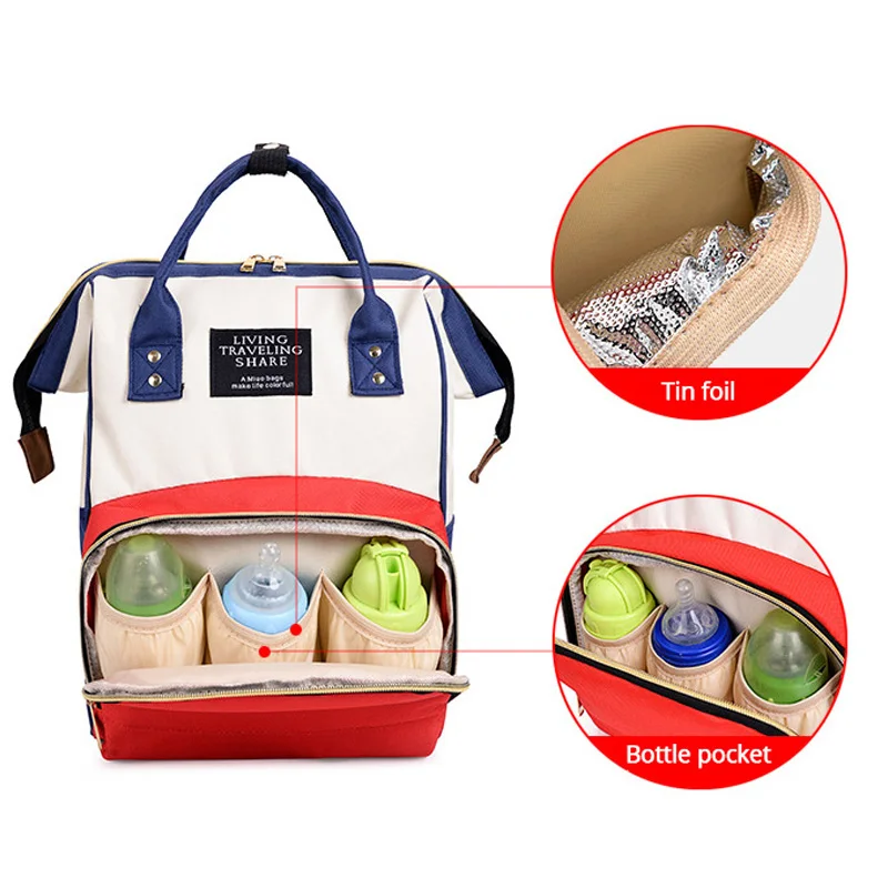 Большой Ёмкость Мумия Материнство сумка для переноски подгузников на открытом