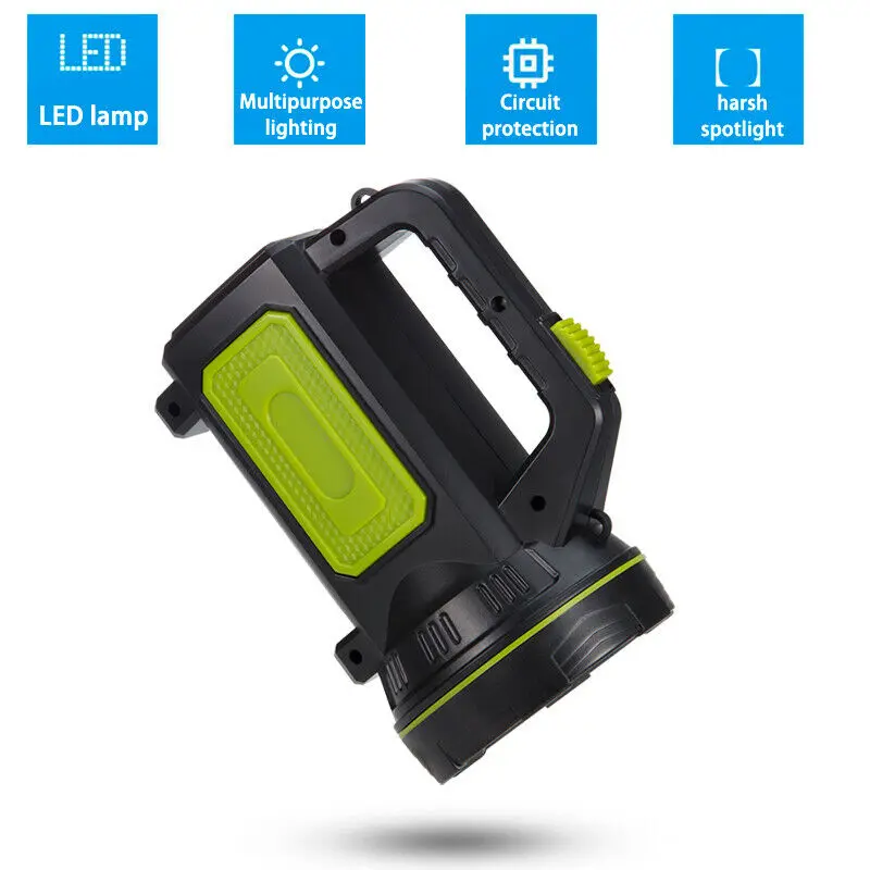 Светодиодный перезаряжаемый рабочий светильник ручной фонарь защищающий от
