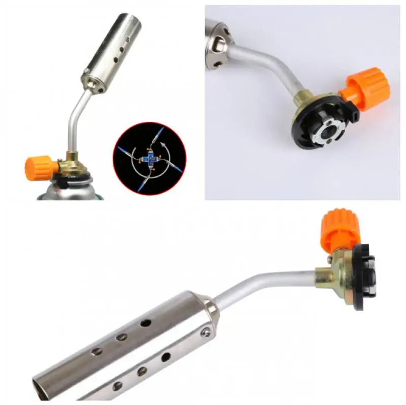 

Outdoor Camping Flamethrower Burner Butane Gas Blow Torch Picnic BBQ Tool BBQSmall igniter Equipment