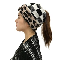 exclusives beanietail messy bun ponytail beanie hat womens beanies soft stretch cable knit messy high bun ponytail beanie hat